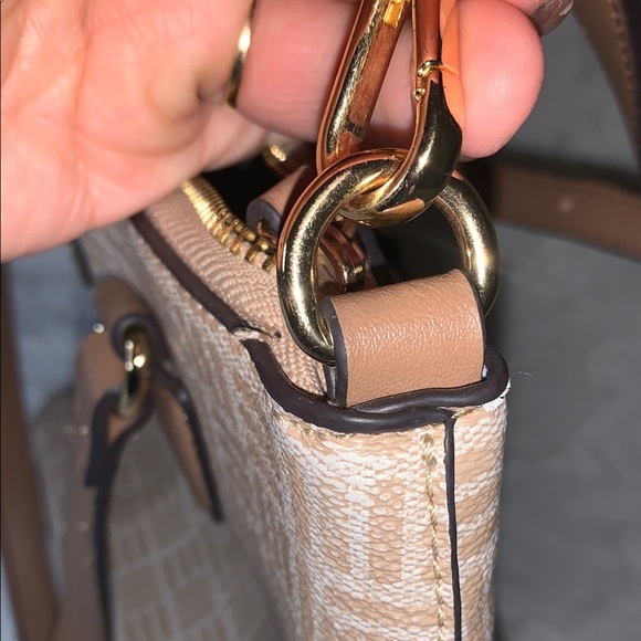 Anne Klein Tan Patterned Women's Bag - Picture 8 of 14